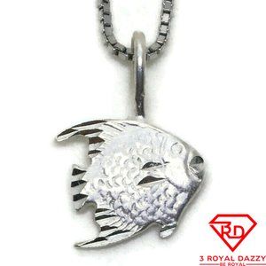 Sea Fish Small 3D Pendant 925 Sterling Silver